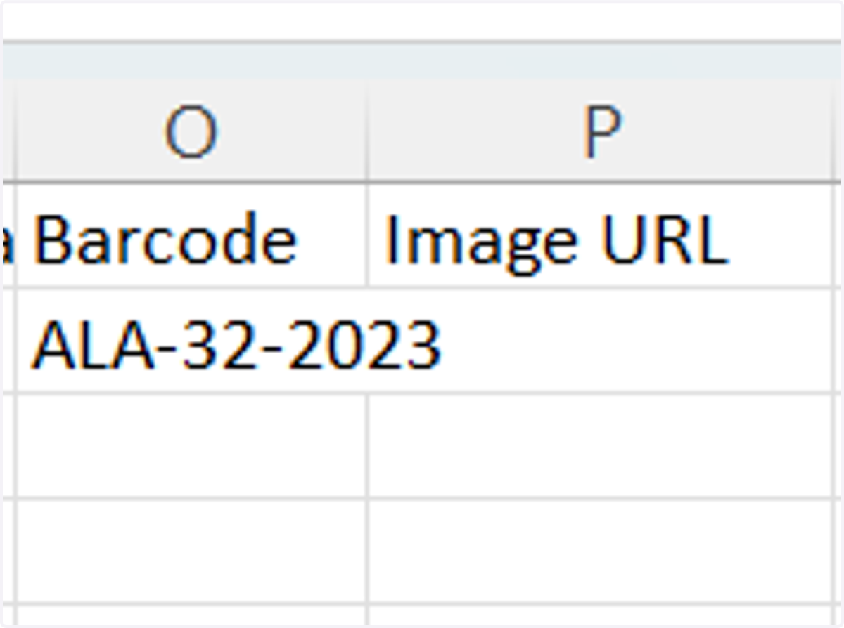 This is optional; you can provide the item's barcode or image link.