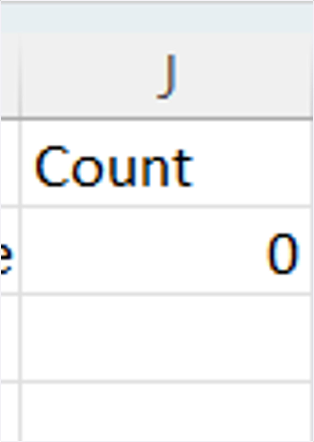 The term count refers to the overall quantity of the product. If it doesn't have quantity, put Zero (0).