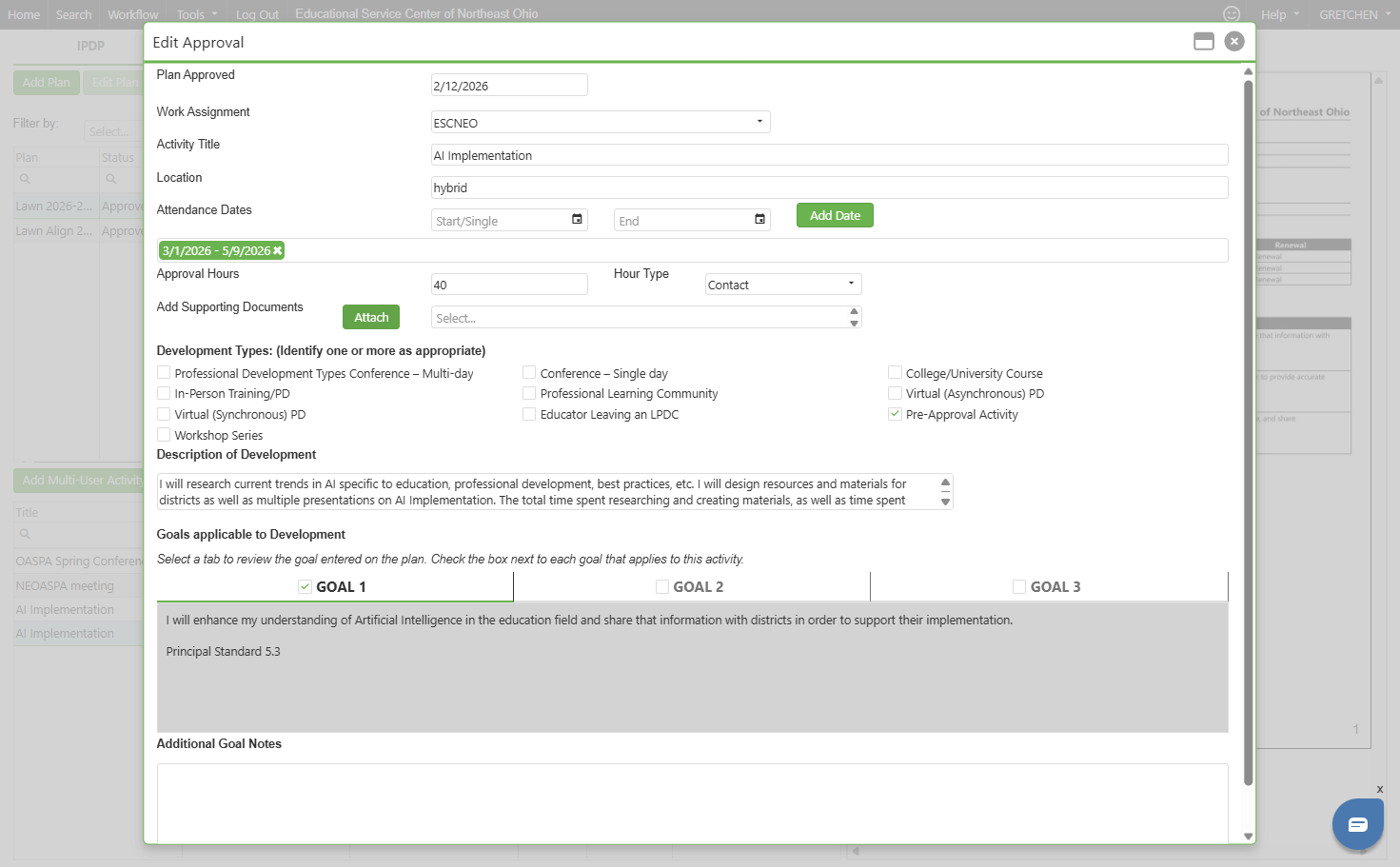 Upload the evidence of completion as one PDF.