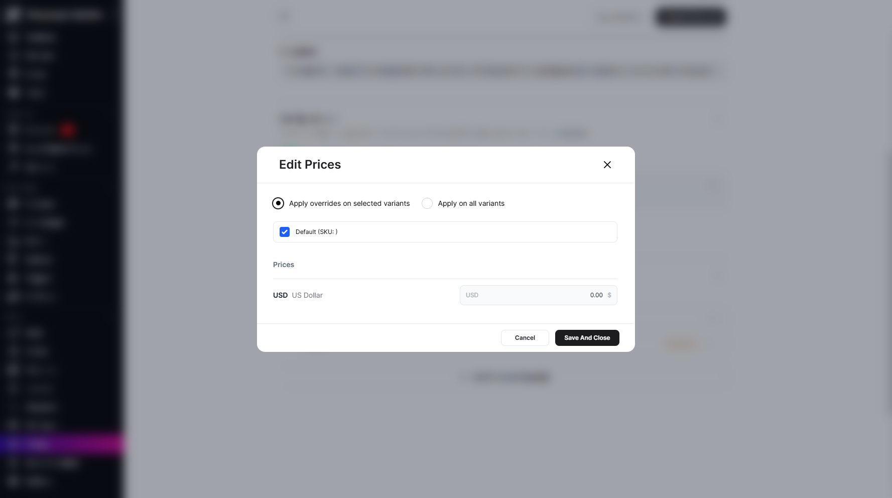 Step 12: A new pop-up window will appear, prompting you to edit the price and other details.