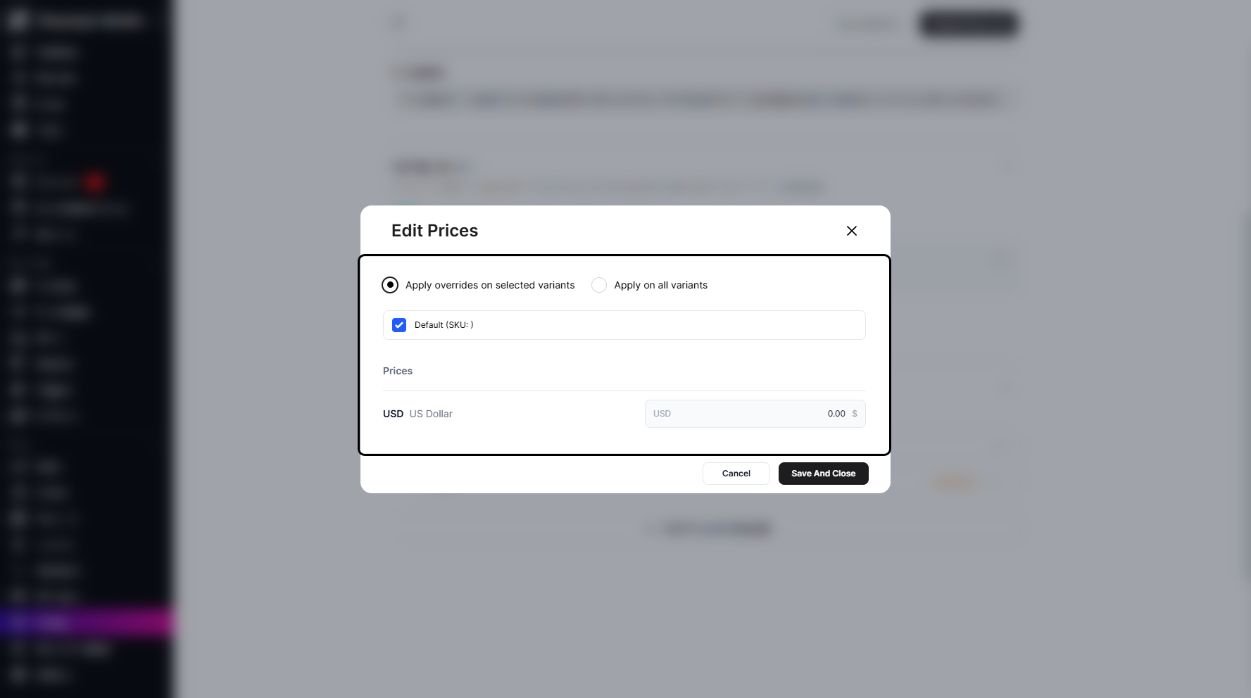 Step 12: A new pop-up window will appear, prompting you to edit the price and other details.