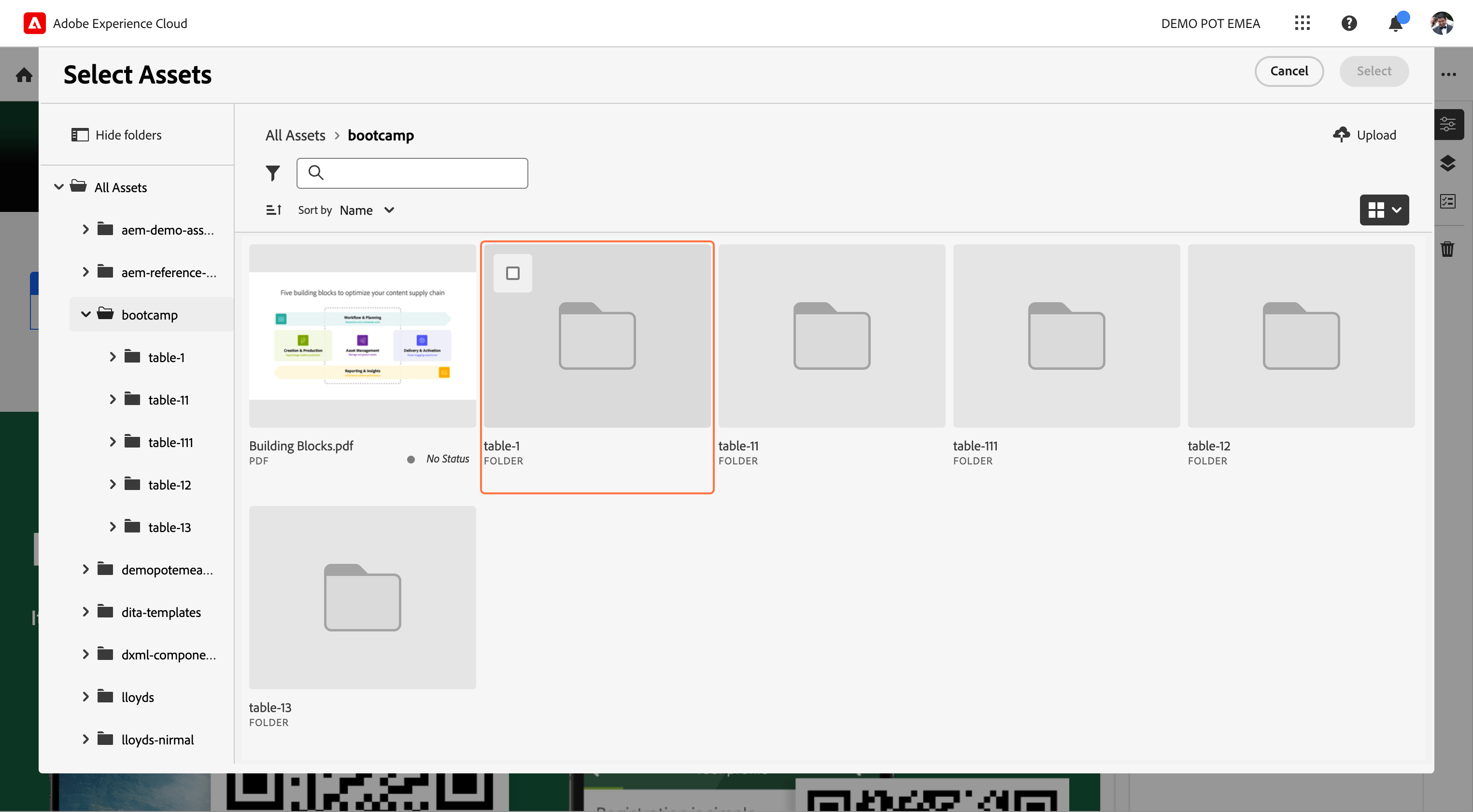 Click on Folder table-1 . Link Click on Folder table-1 . Link