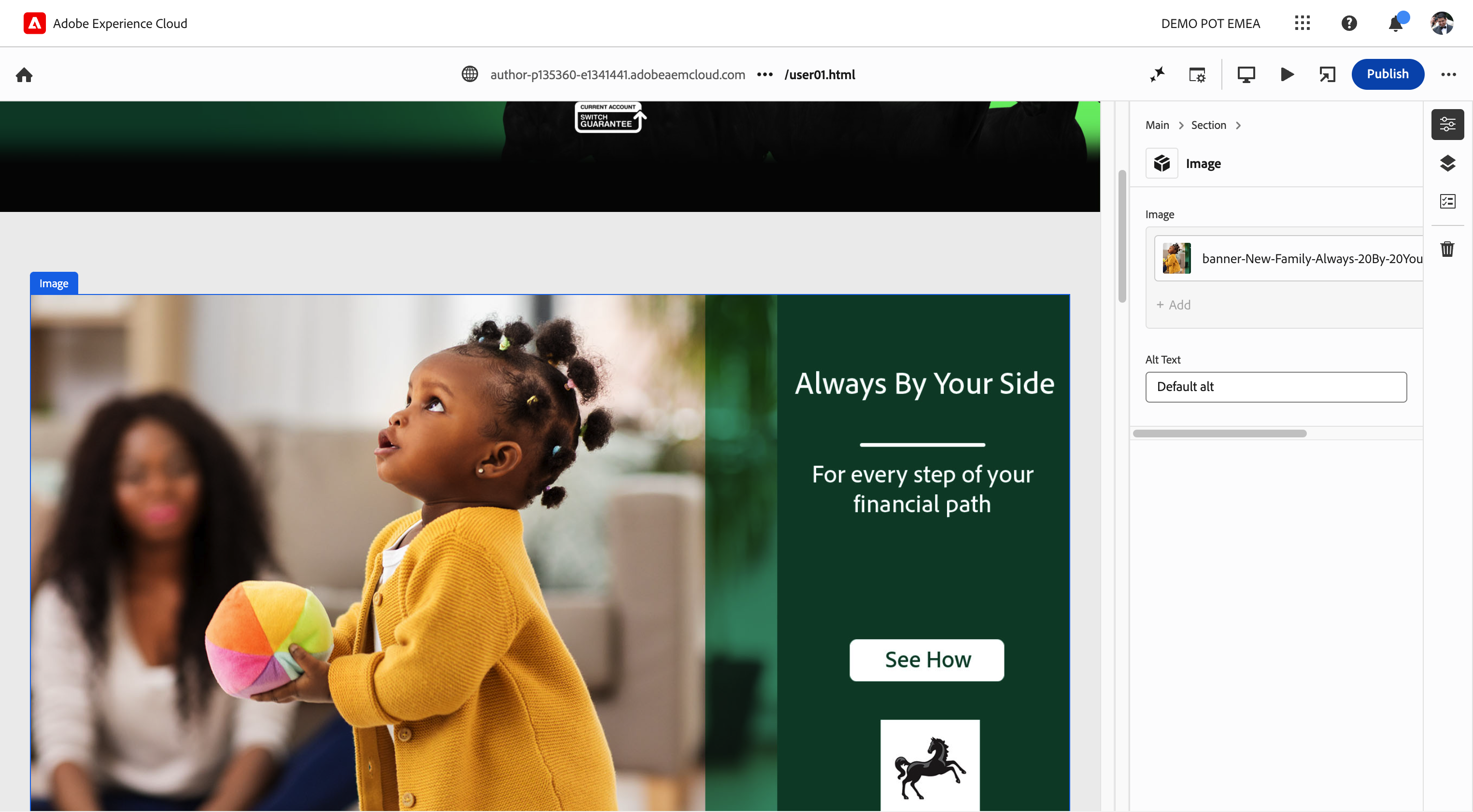 Click on Publish