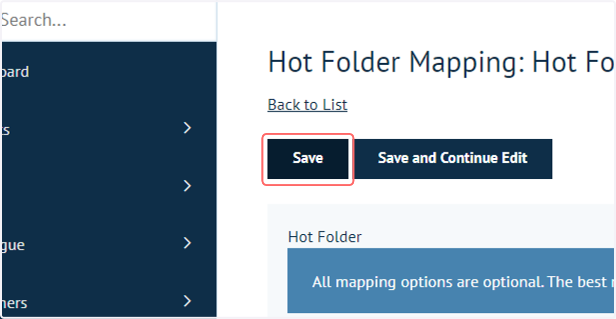 Click on Save