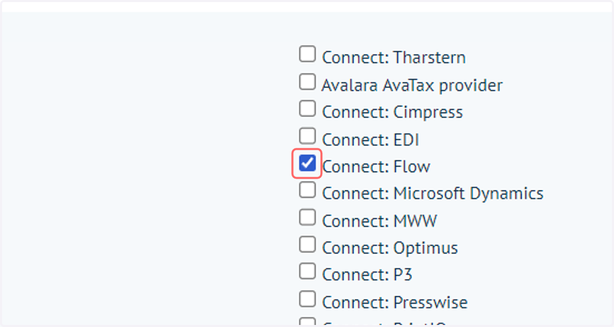 Check Connect: Flow