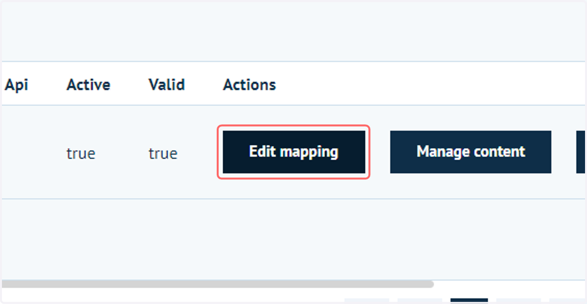 Click on Edit mapping