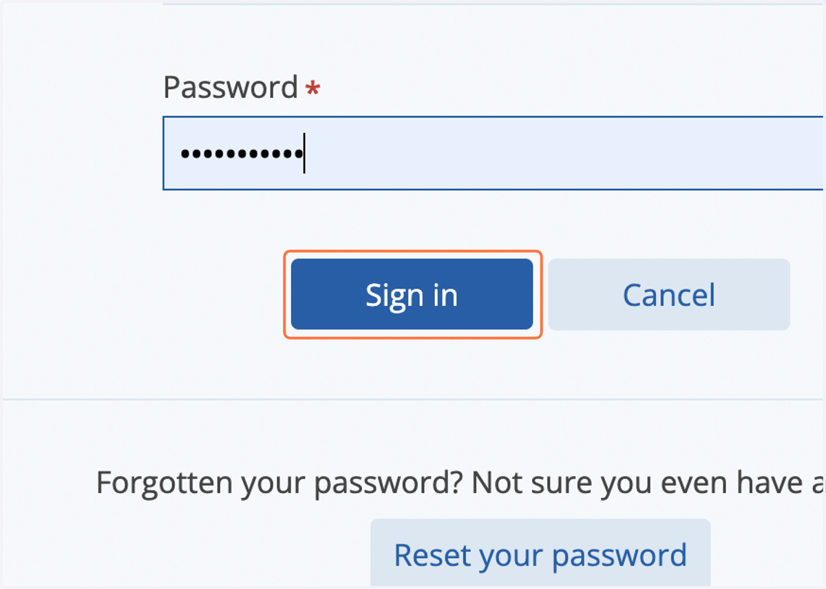 Click on the Sign In button and Sign into your account.