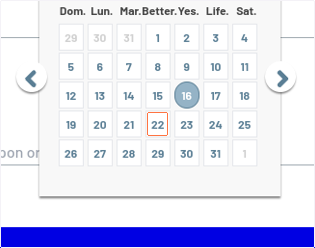 Click on 22