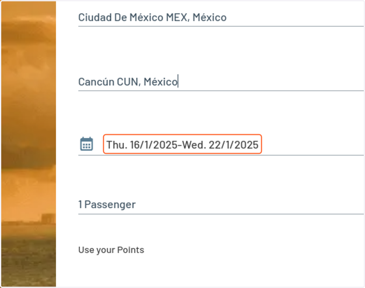 Click on Thu. 16/1/2025-Wed. 22/1/2025