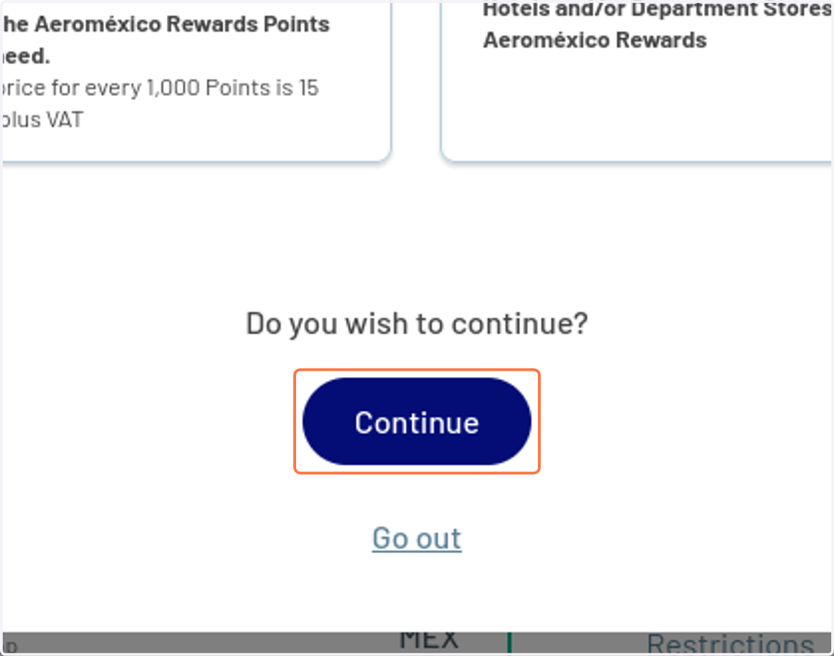 Click on Continue