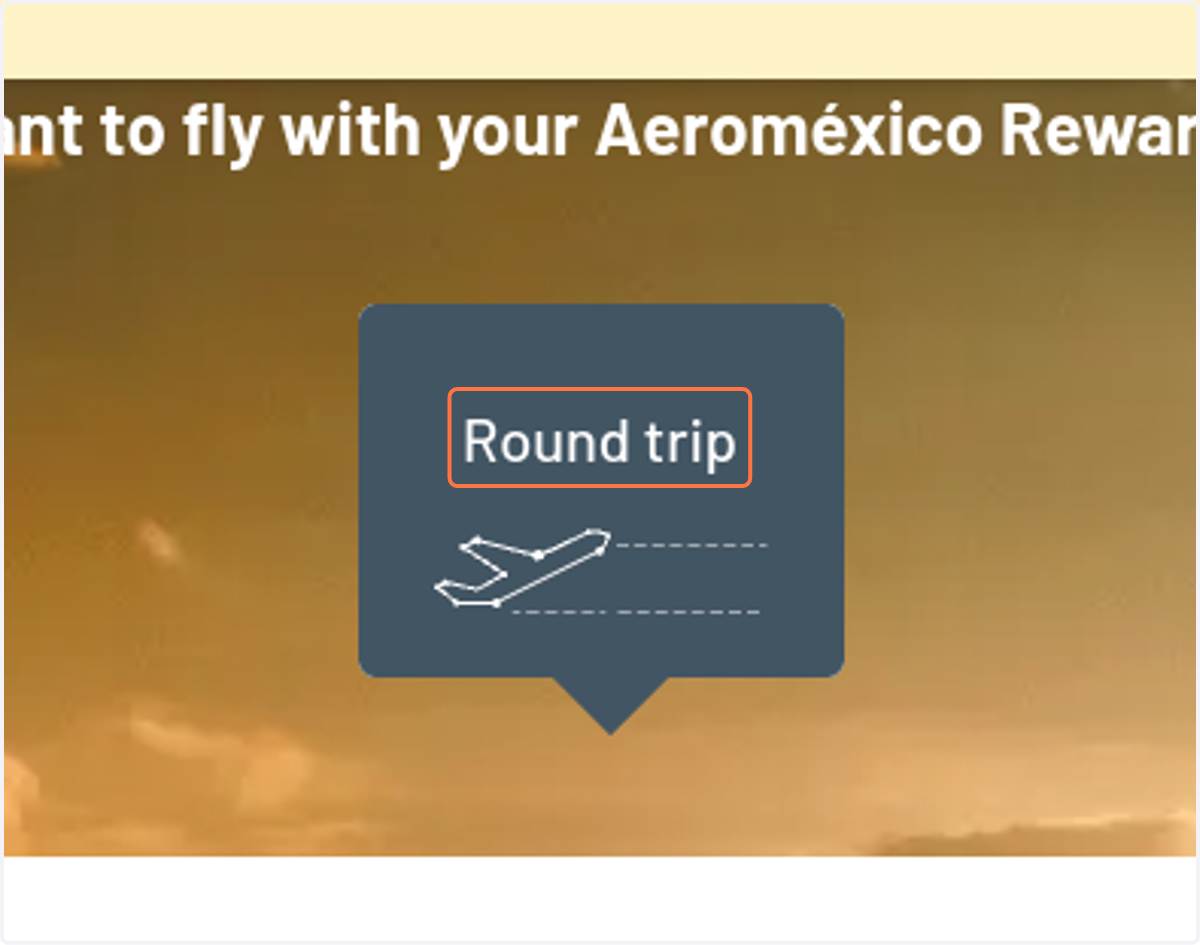 Click on Round trip