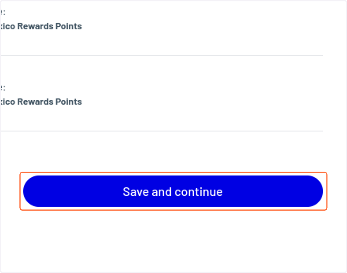 Click on Save and continue