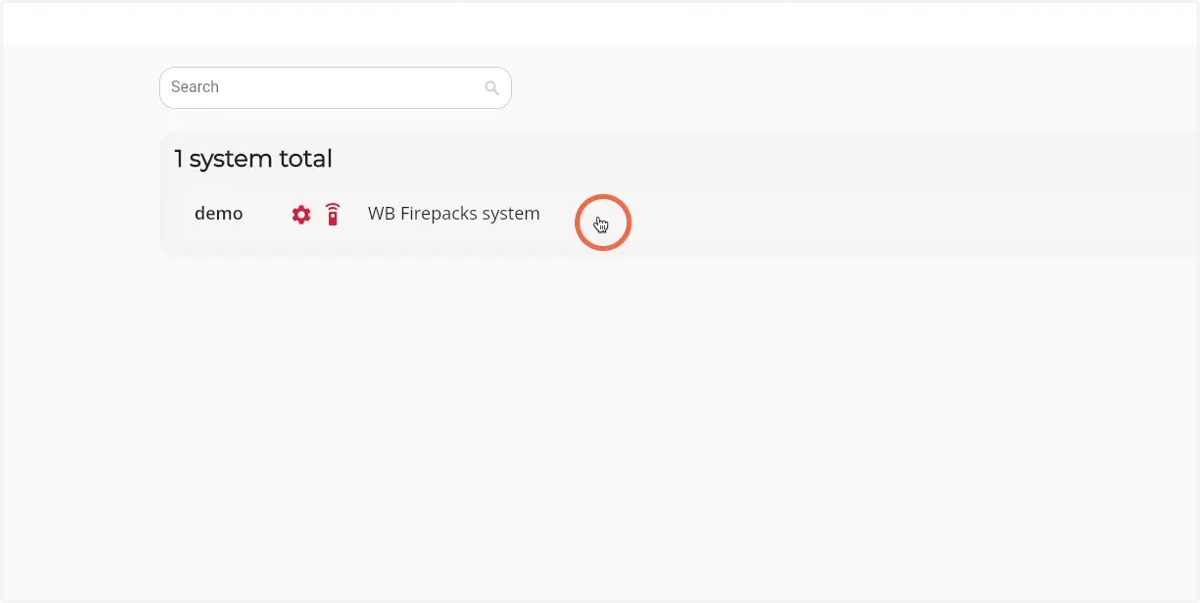 Click on the Firepack that you would like to revoke a user from