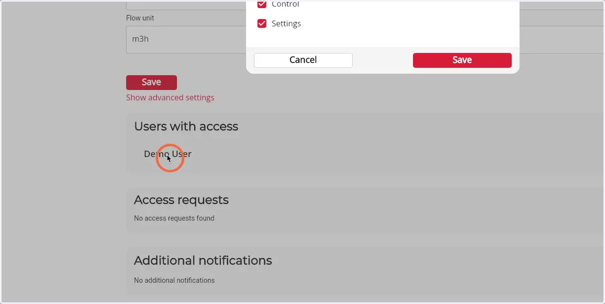Click on the name of the user you would like to revoke