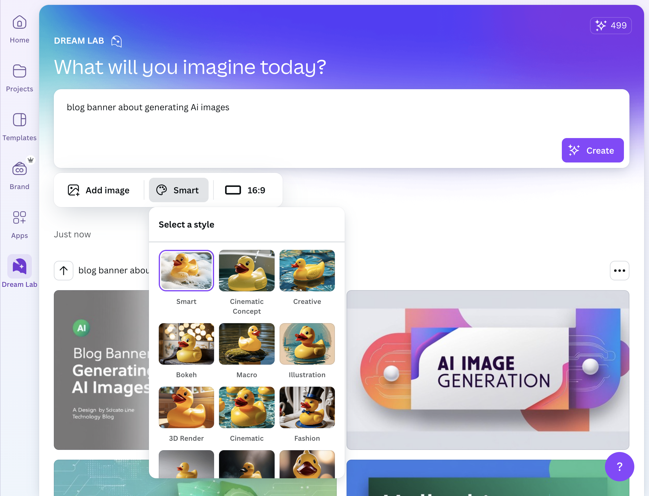 Click on Create…