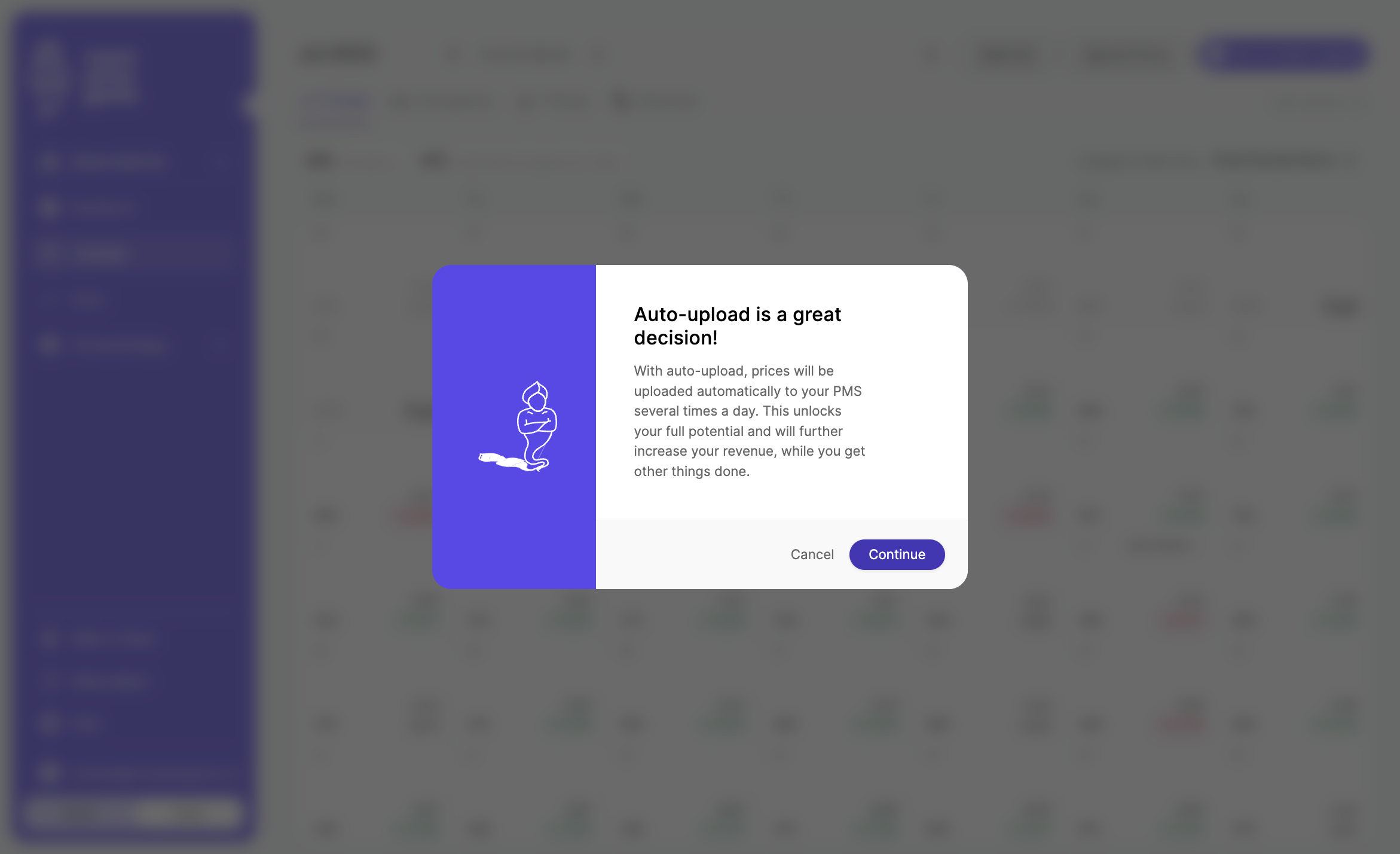 In the pop-up message, click on "Continue"