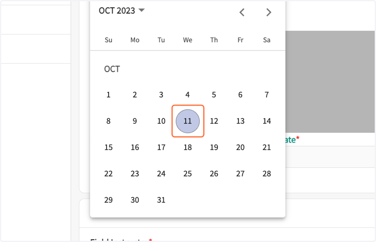 Select the date.