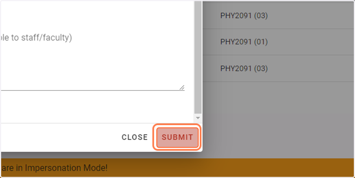 Click on SUBMIT