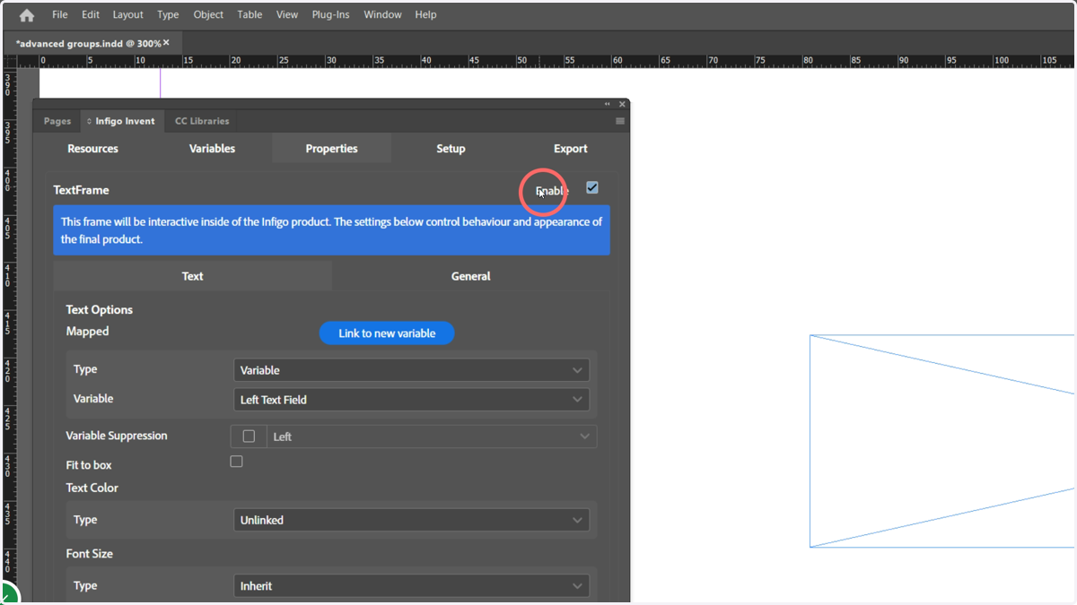 Enable each of the fields, including the boundary fields