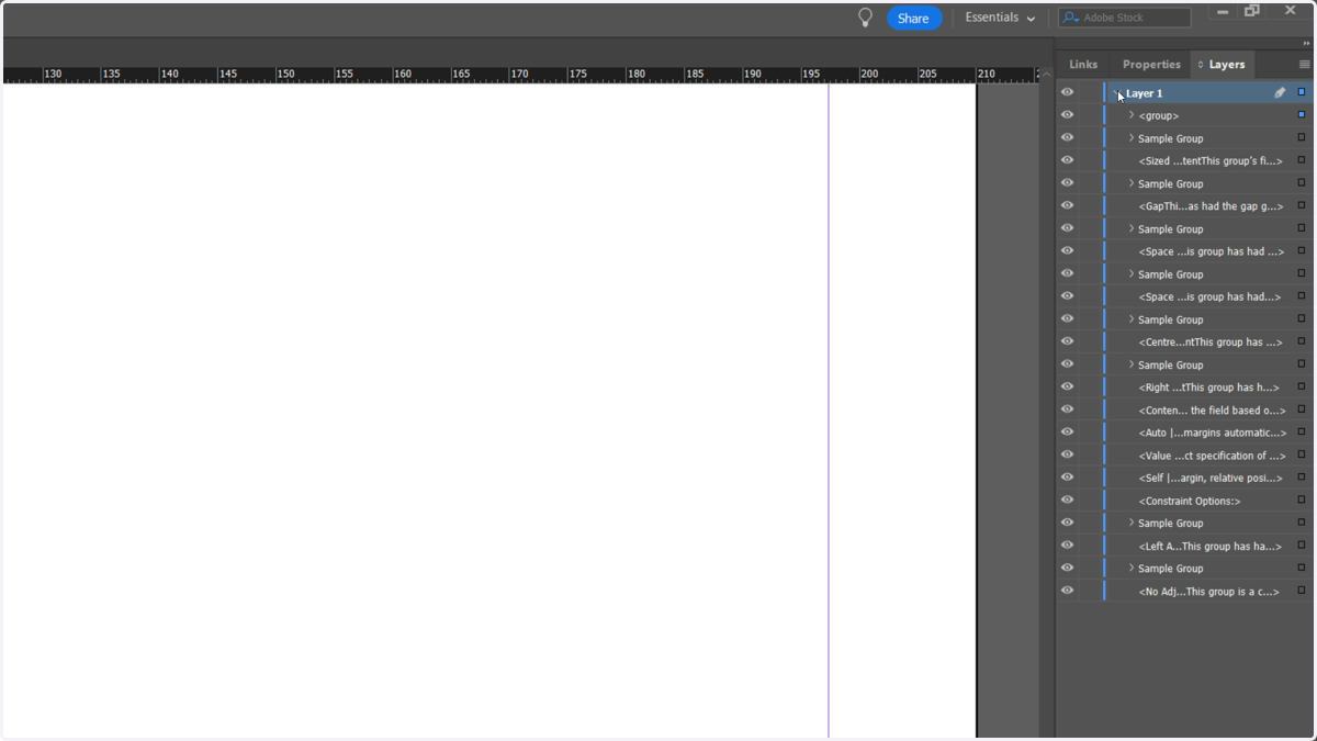 It is recommended to rename the group in the "Layers" tab within InDesign.