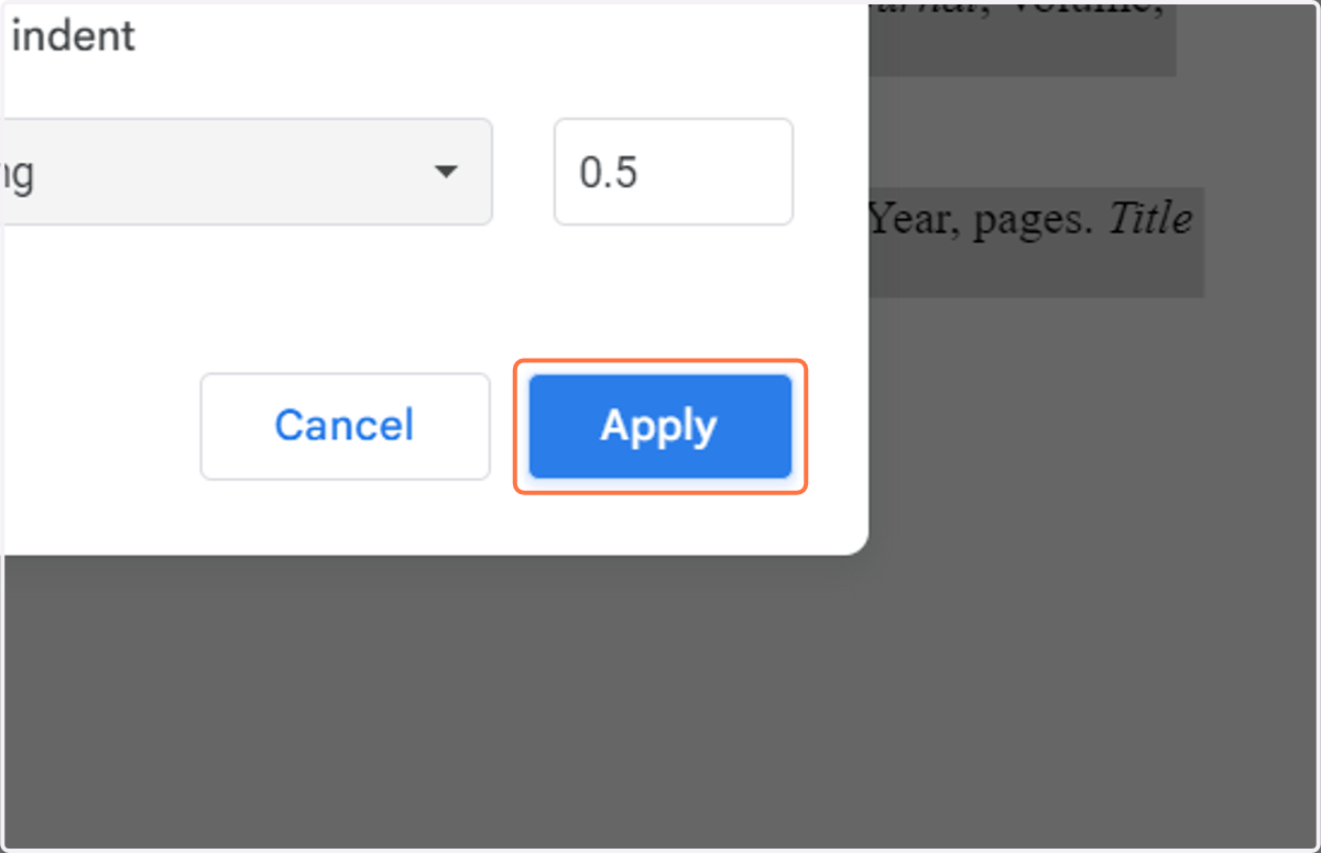 Click on Apply