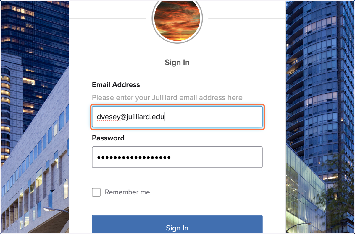 Input your personal email.