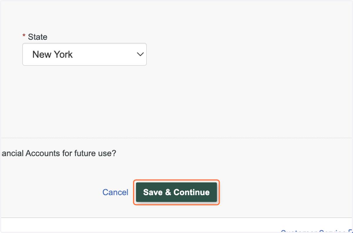 Click on Save & Continue