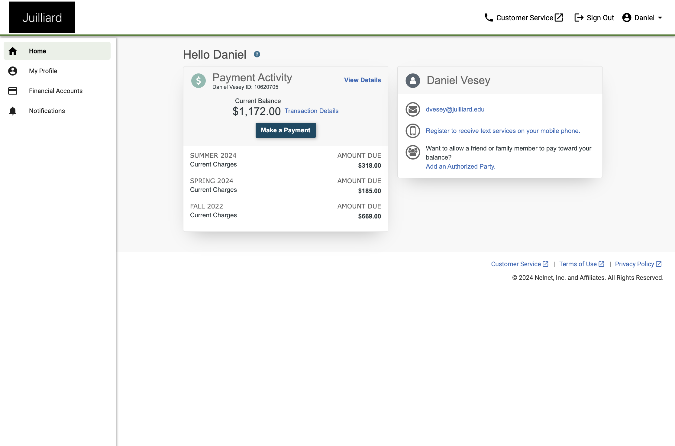 If this is your first time in our payment portal, you may need to complete a short registration page before you can proceed.