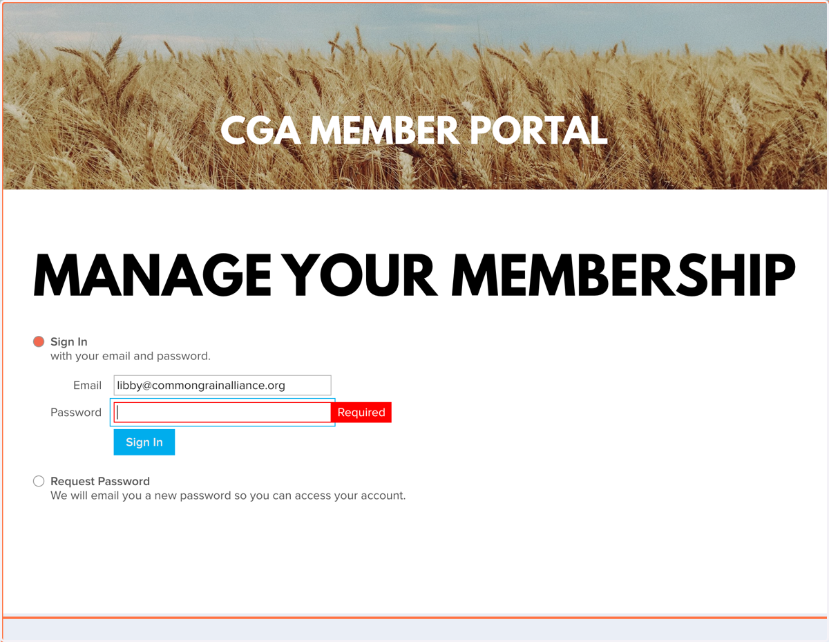 Scroll Down to Manage Your Membership