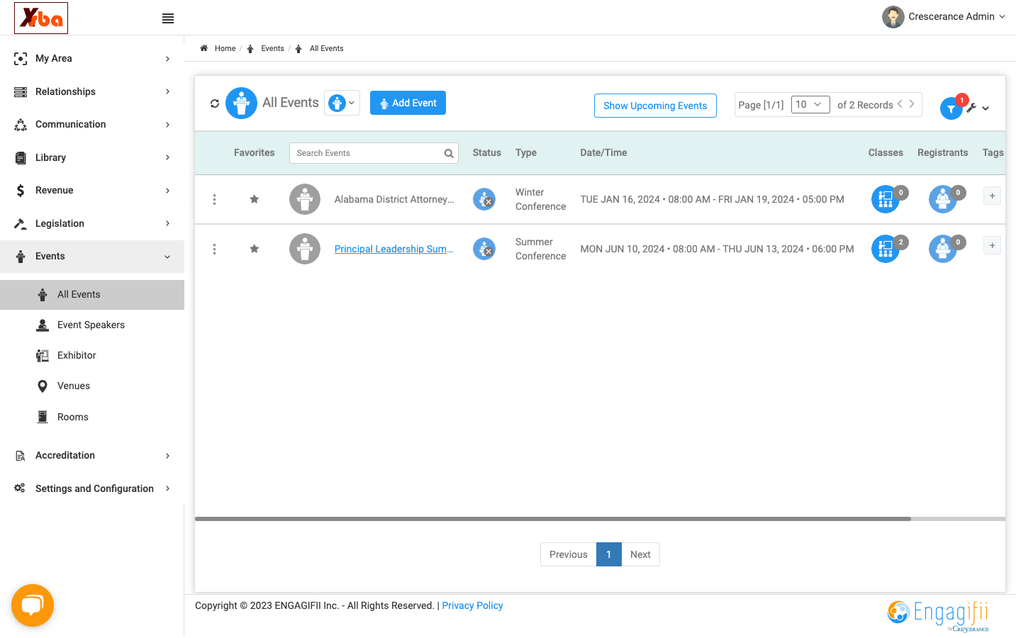Click on the Event you would like to edit and create bundles for.