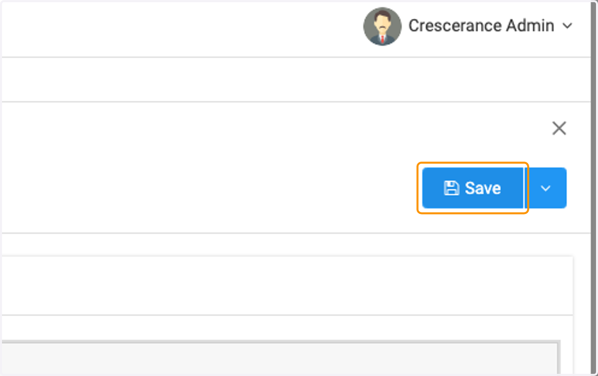 Click on Save
