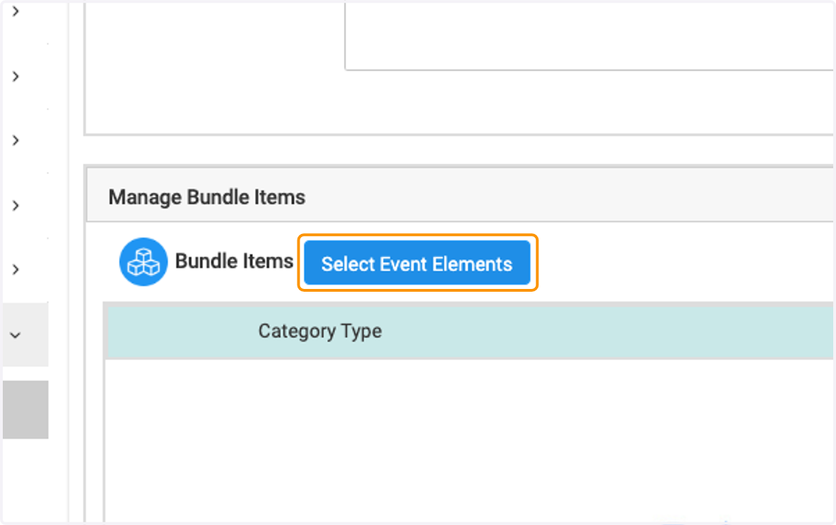 Click on Select Event Elements