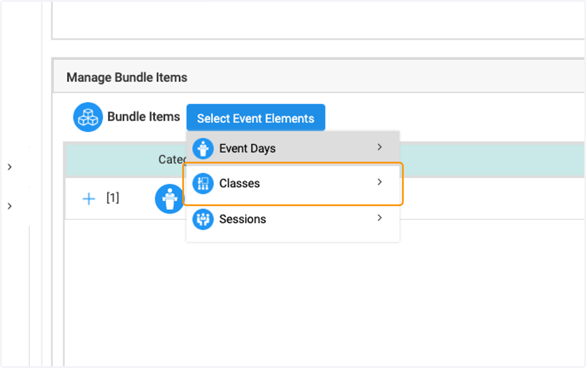 Click on Classes