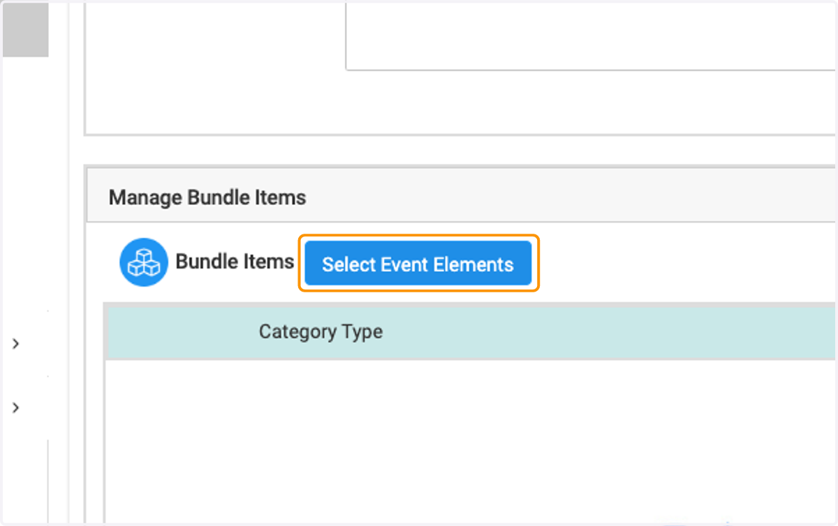 Click on Select Event Elements