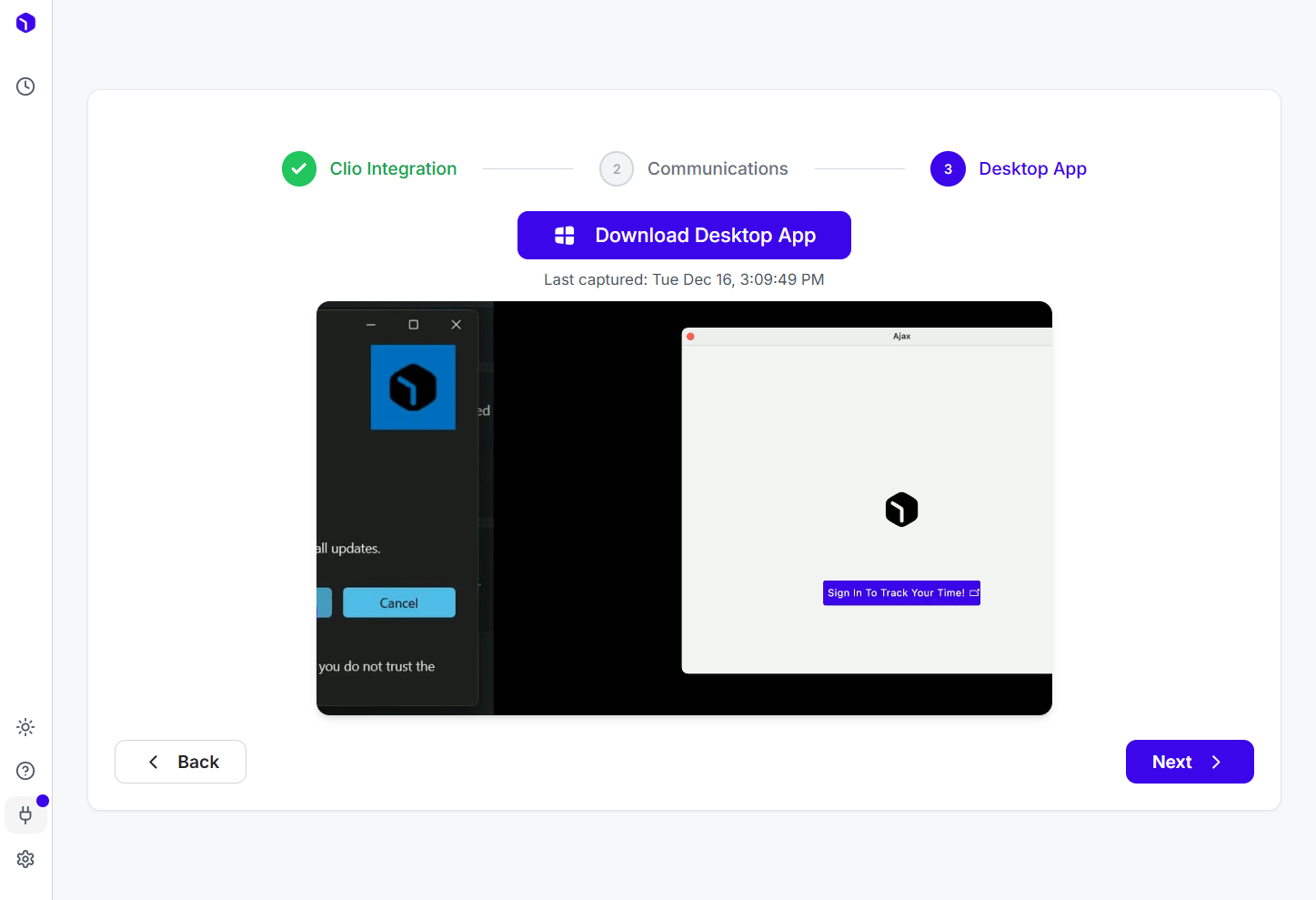 You'll see a page with a button that says Download Desktop App