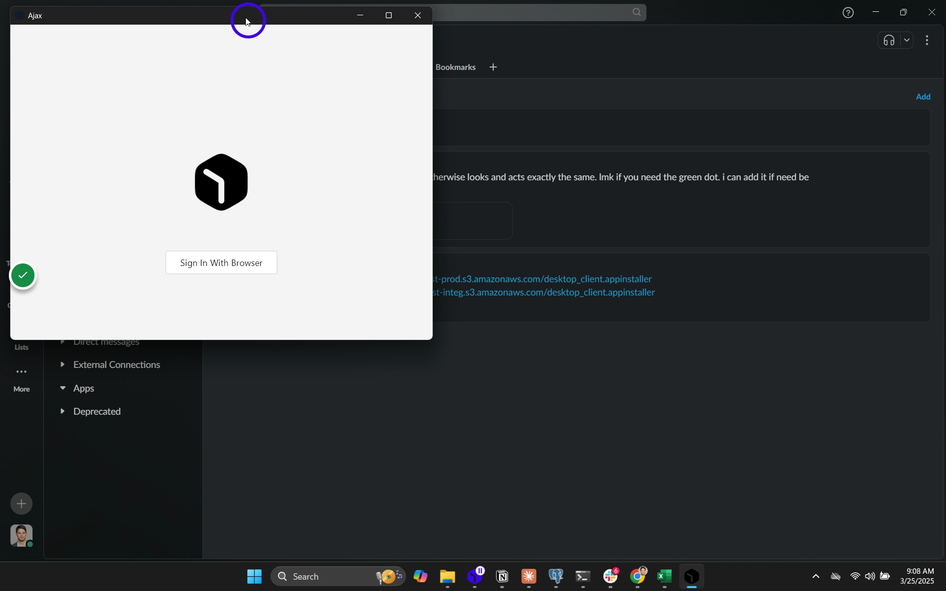 Once the app is installed, you should see the Ajax app pop up!