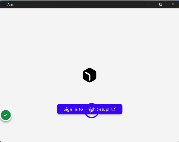 Once the app is installed, you should see the Ajax app pop up!
