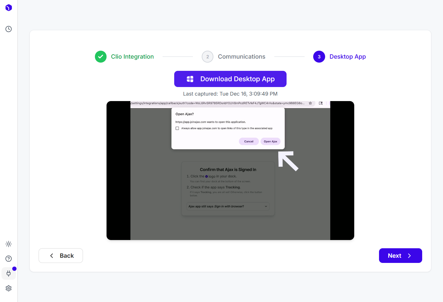 Click on Download Desktop App