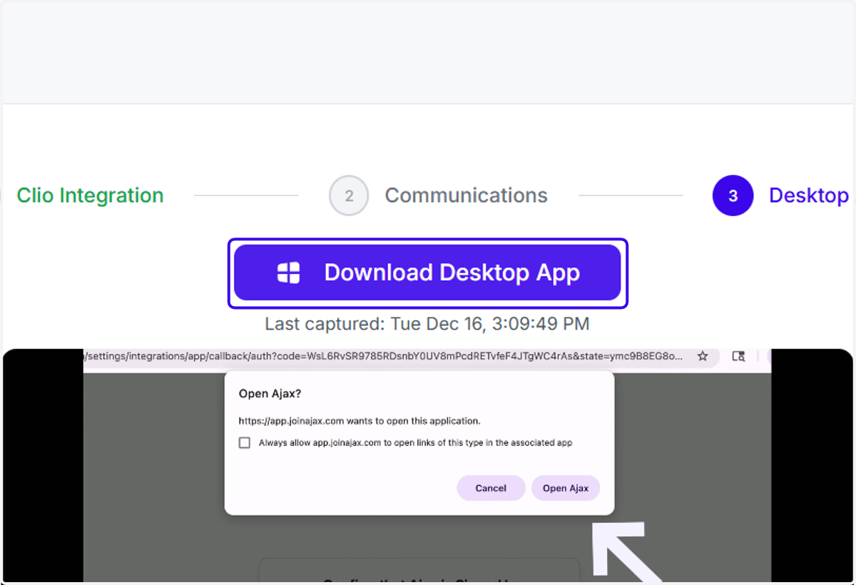Click on Download Desktop App