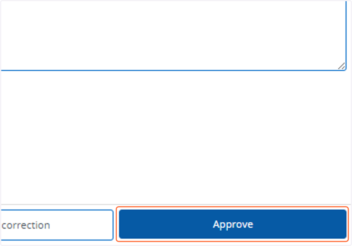 Click on Approve