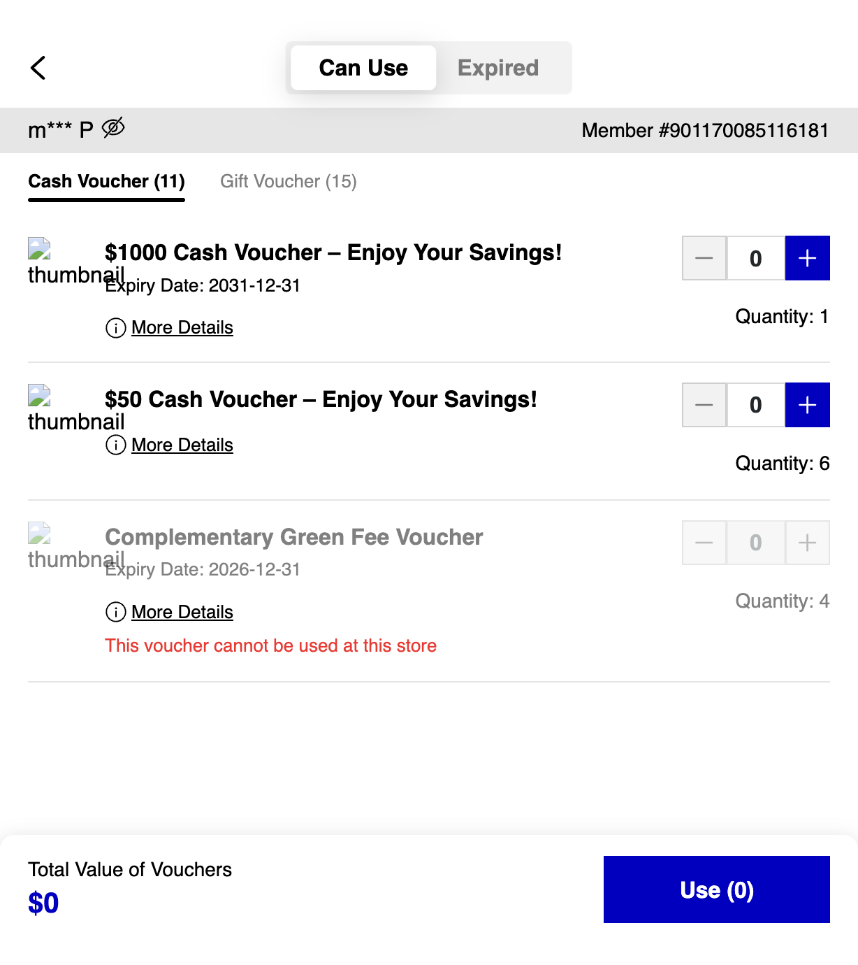 Different voucher types can be voided according to your requirements