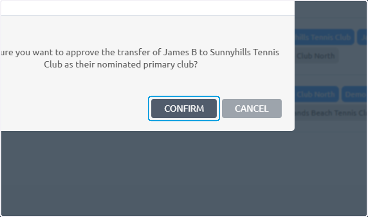 Click on CONFIRM