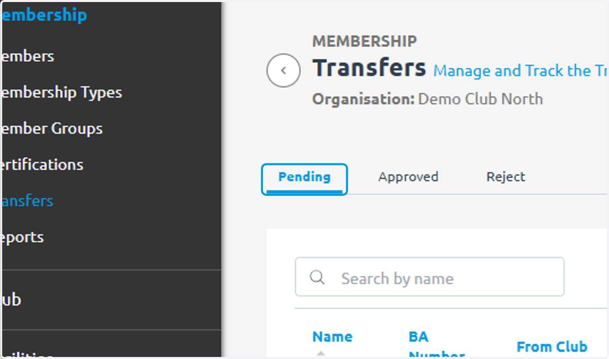 Transfers sit in three different states