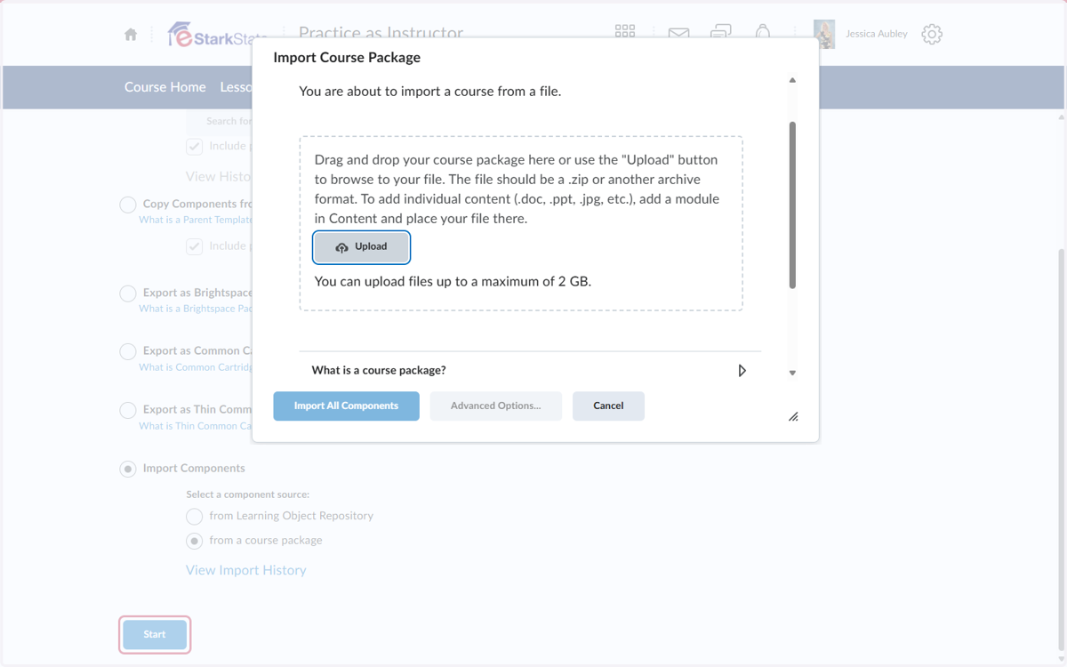 Locate the test bank you want to upload
