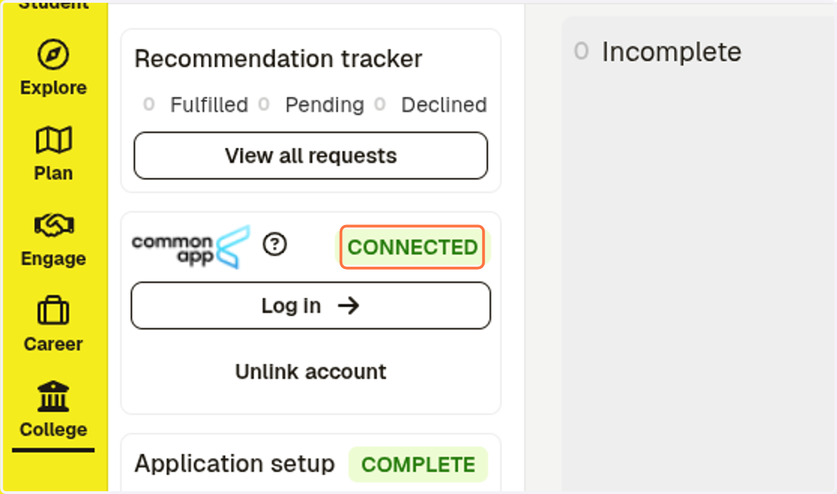 Your account is linked once it says "CONNECTED