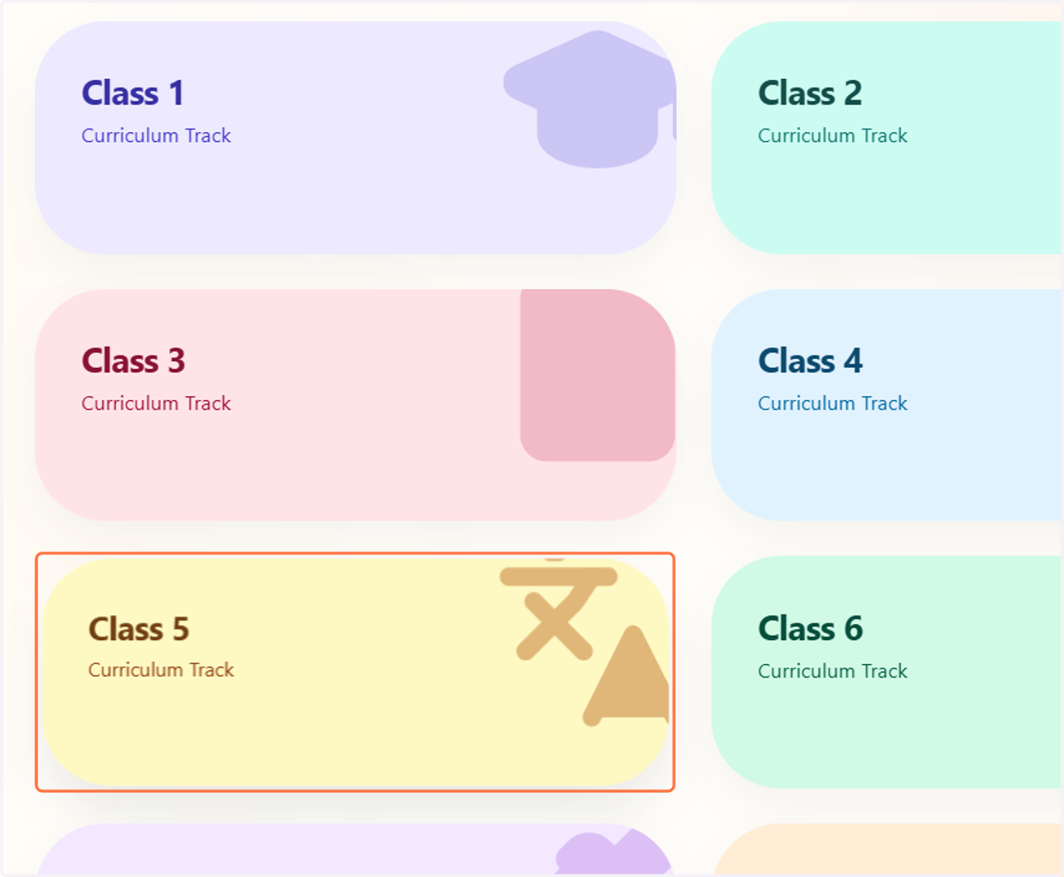 Select the class for which you want to create a lesson plan. നിങ്ങൾ ലെസൺ പ്ലാൻ തയ്യാറാക്കാൻ ആഗ്രഹിക്കുന്ന ക്ലാസ് തിരഞ്ഞെടുക്കുക.