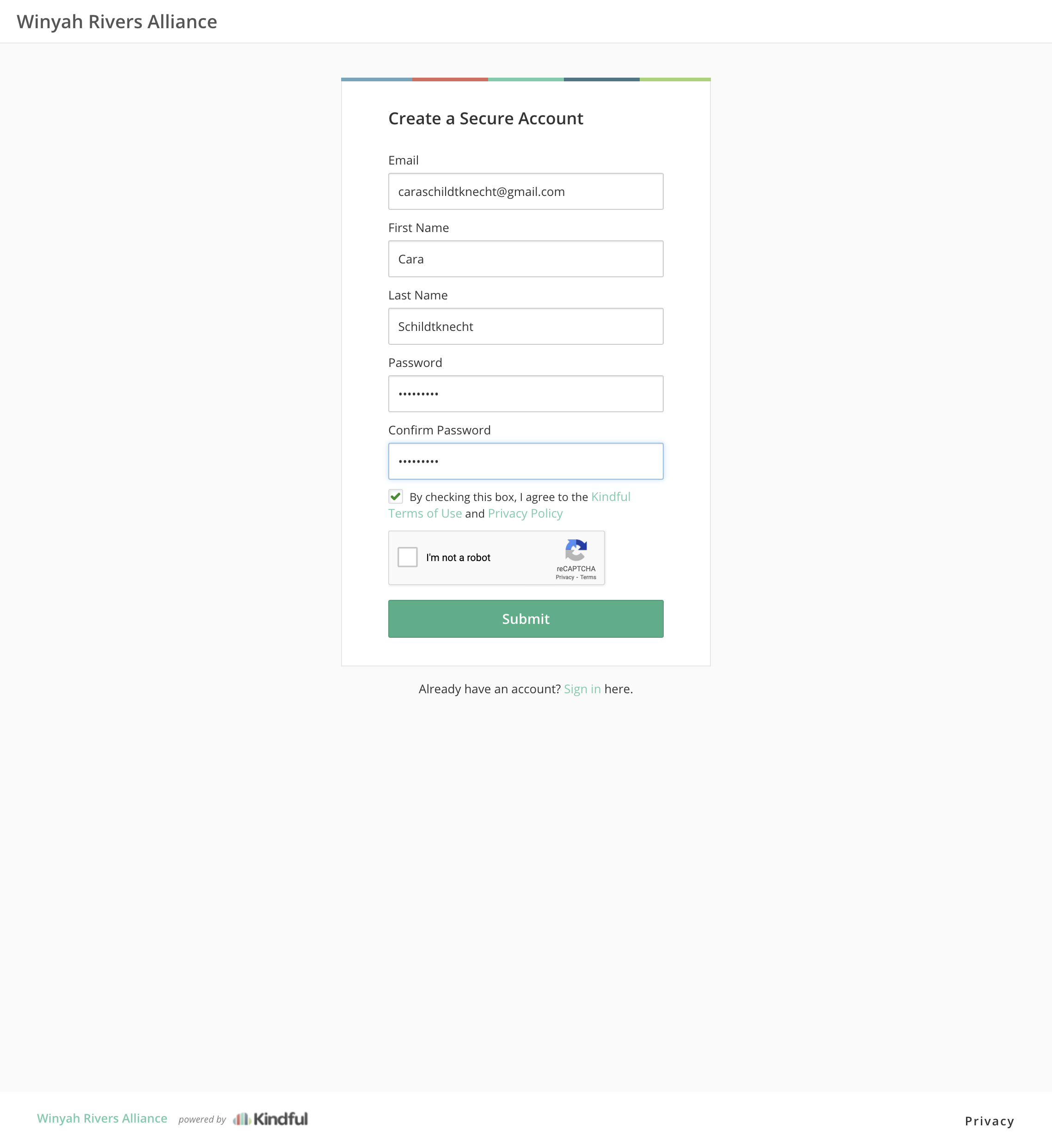 Check By checking this box, I agree to the Kindful Terms of Use and Privacy Policy