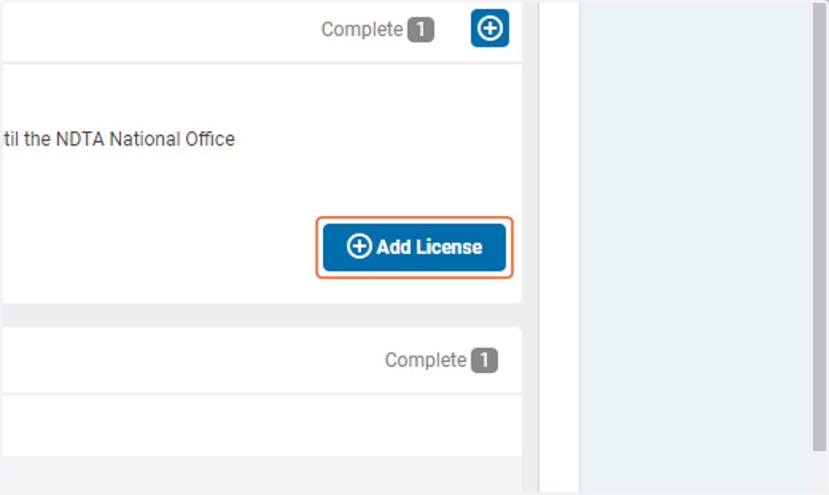 Click on Add License
