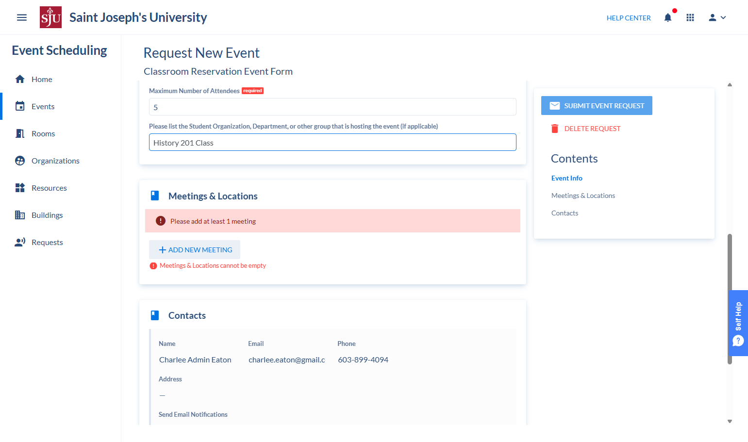 Click on Add new meeting
