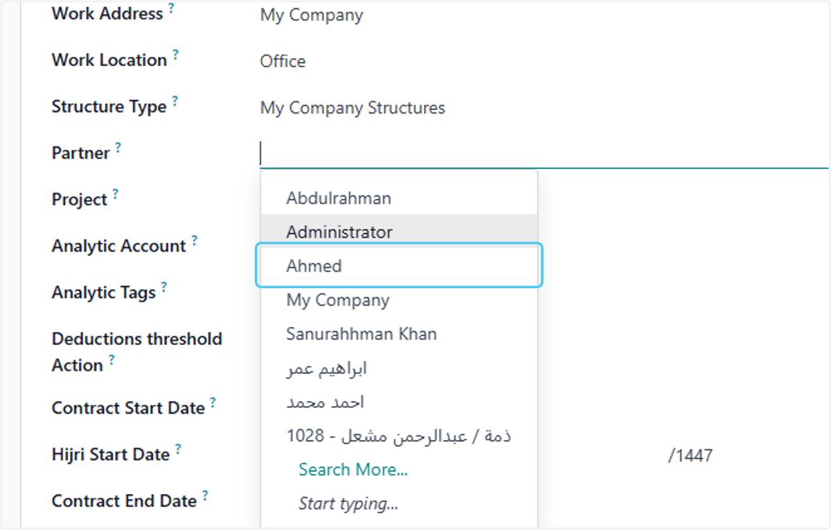 Click on Ahmed